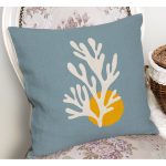 - RealHomes Dijital Baskılı Modern Yastık Kırlent Kılıfı - Realhomes Buz Mavisi Üzerine Onedraw Çizimli Yastık Kırlent Kılıfı Realhomes