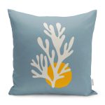 - RealHomes Dijital Baskılı Modern Yastık Kırlent Kılıfı - Realhomes Buz Mavisi Üzerine Onedraw Çizimli Yastık Kırlent Kılıfı Realhomes