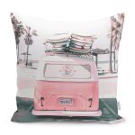 - RealHomes Dijital Baskılı Modern Yastık Kırlent Kılıfı - Realhomes Retro Otantik Kamp Aracı Özel Tasarımlı Yastık Kırlent Kılıfı Realhomes