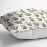 - RealHomes Dijital Baskılı Modern Yastık Kırlent Kılıfı - Realhomes Küçük küçük Kaktüs Çizimleri Dijital Baskılı Yastık Kırlent Kılıfı Realhomes