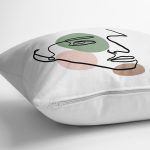 - RealHomes Dijital Baskılı Modern Yastık Kırlent Kılıfı - Realhomes Onedraw Kadın Sureti Çizimli Dijital Baskılı Yastık Kırlent Kılıfı Realhomes