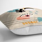 - RealHomes Dijital Baskılı Modern Yastık Kırlent Kılıfı - Realhomes Onedraw Krem Tasarımlı Yastık Kırlent Kılıfı Realhomes