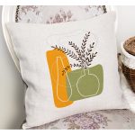 - RealHomes Dijital Baskılı Modern Yastık Kırlent Kılıfı - Realhomes Soyut Vazo Çiçek Tasarımlı Yastık Kırlent Kılıfı Realhomes