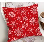 - RealHomes Dijital Baskılı Modern Yastık Kırlent Kılıfı - Realhomes Yılbaşı Temalı Kar Taneleri Özel Tasarım Yastık Kırlent Kılıfı Realhomes