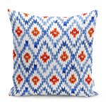 - RealHomes Dijital Baskılı Modern Yastık Kırlent Kılıfı - Realhomes Geometrik Mavi Çini Desenli Modern Yastık Kırlent Kılıfı Realhomes