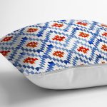 - RealHomes Dijital Baskılı Modern Yastık Kırlent Kılıfı - Realhomes Geometrik Mavi Çini Desenli Modern Yastık Kırlent Kılıfı Realhomes