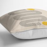 - RealHomes Dijital Baskılı Modern Yastık Kırlent Kılıfı - Realhomes Krem Zemin Onedraw Çizimli Modern Yastık Kırlent Kılıfı Realhomes