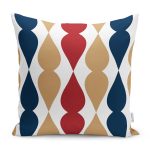 - RealHomes Dijital Baskılı Modern Yastık Kırlent Kılıfı - Realhomes Renkli Damla Tasarımlı Dekoratif Yastık Kırlent Kılıfı Realhomes