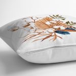 - RealHomes Dijital Baskılı Modern Yastık Kırlent Kılıfı - Realhomes Sonbahar Temalı Kurumuş Tropik Yaprak Motifli Kırlent Kılıfı Realhomes