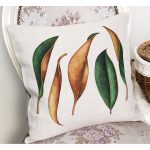 - RealHomes Dijital Baskılı Modern Yastık Kırlent Kılıfı - Realhomes 3D Tropik Yaprak Tasarımlı Modern Yastık Kırlent Kılıfı Realhomes