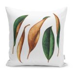 - RealHomes Dijital Baskılı Modern Yastık Kırlent Kılıfı - Realhomes 3D Tropik Yaprak Tasarımlı Modern Yastık Kırlent Kılıfı Realhomes