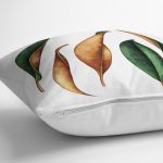 - RealHomes Dijital Baskılı Modern Yastık Kırlent Kılıfı - Realhomes 3D Tropik Yaprak Tasarımlı Modern Yastık Kırlent Kılıfı Realhomes