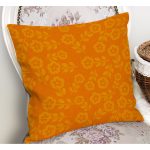 - RealHomes Dijital Baskılı Modern Yastık Kırlent Kılıfı - Realhomes Turuncu Zeminli Papatya Motifli Dekoratif Yastık Kırlent Kılıfı Realhomes