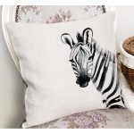 - RealHomes Dijital Baskılı Modern Yastık Kırlent Kılıfı - Realhomes Zebra Özel Tasarım Dijital Baskılı Yastık Kırlent Kılıfı Realhomes