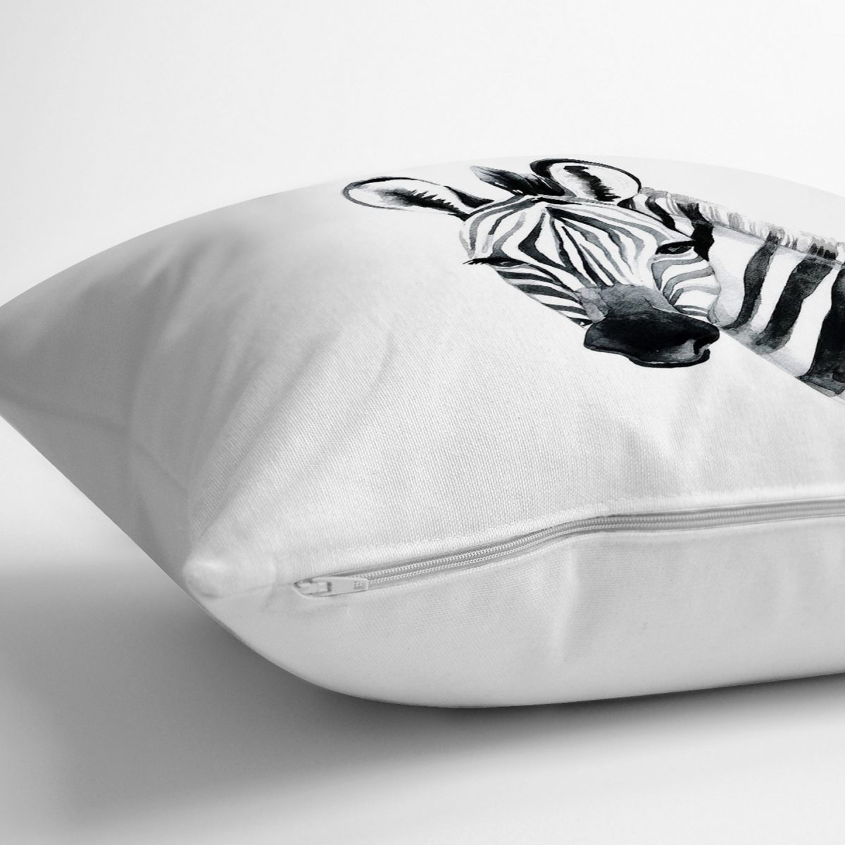 Zebra Özel Tasarım Dijital Baskılı Yastık Kırlent Kılıfı Realhomes