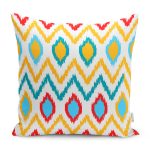 - RealHomes Dijital Baskılı Modern Yastık Kırlent Kılıfı - Realhomes Renkli Geometrik Çizimli Dijital Baskılı Yastık Kırlent Kılıfı Realhomes