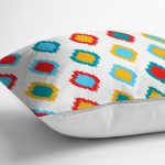 - RealHomes Dijital Baskılı Modern Yastık Kırlent Kılıfı - Realhomes Renkli Geometrik Çizimli Dijital Baskılı Yastık Kırlent Kılıfı Realhomes