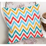 - RealHomes Dijital Baskılı Modern Yastık Kırlent Kılıfı - Realhomes Renkli Zigzag Motifli Dijital Baskılı Yastık Kırlent Kılıfı Realhomes