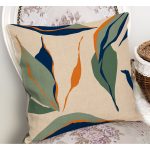 - RealHomes Dijital Baskılı Modern Yastık Kırlent Kılıfı - Realhomes Krem Zeminli Soyut Temalı Yastık Kırlent Kılıfı Realhomes