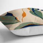 - RealHomes Dijital Baskılı Modern Yastık Kırlent Kılıfı - Realhomes Krem Zeminli Soyut Temalı Yastık Kırlent Kılıfı Realhomes