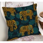 - RealHomes Dijital Baskılı Modern Yastık Kırlent Kılıfı - Realhomes Etnik Motifli Fil Tasarımlı Dijital Baskılı Yastık Kırlent Kılıfı Realhomes
