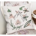 - RealHomes Dijital Baskılı Modern Yastık Kırlent Kılıfı - Realhomes Oneline Gül & Yaprak Çizimli Dijital Baskılı Yastık Kırlent Kılıfı Realhomes