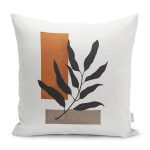 - RealHomes Dijital Baskılı Modern Yastık Kırlent Kılıfı - Realhomes Özel Tasarım Tropik Yaprak Çizimli Yastık Kırlent Kılıfı Realhomes