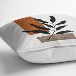 - RealHomes Dijital Baskılı Modern Yastık Kırlent Kılıfı - Realhomes Özel Tasarım Tropik Yaprak Çizimli Yastık Kırlent Kılıfı Realhomes