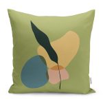 - RealHomes Dijital Baskılı Modern Yastık Kırlent Kılıfı - Realhomes Yeşil Zemin Soyut Motifli Yastık Kırlent Kılıfı Realhomes