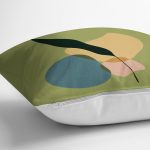 - RealHomes Dijital Baskılı Modern Yastık Kırlent Kılıfı - Realhomes Yeşil Zemin Soyut Motifli Yastık Kırlent Kılıfı Realhomes