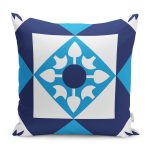 - RealHomes Dijital Baskılı Modern Yastık Kırlent Kılıfı - Realhomes Mavi Çini Desenli Dijital Baskılı Yastık Kırlent Kılıfı Realhomes