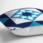 - RealHomes Dijital Baskılı Modern Yastık Kırlent Kılıfı - Realhomes Mavi Çini Desenli Dijital Baskılı Yastık Kırlent Kılıfı Realhomes
