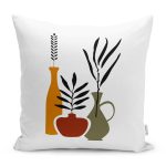 - RealHomes Dijital Baskılı Modern Yastık Kırlent Kılıfı - Realhomes Vazo Temalı Soyut Dijital Baskılı Yastık Kırlent Kılıfı Realhomes