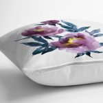- RealHomes Dijital Baskılı Modern Yastık Kırlent Kılıfı - Realhomes Suluboya Motifli Gül Tasarımlı Modern Yastık Kırlent Kılıfı Realhomes