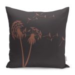 - RealHomes Dijital Baskılı Modern Yastık Kırlent Kılıfı - Realhomes Koyu Zeminli Karahindiba Dijital Baskılı Yastık Kırlent Kılıfı Realhomes