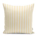 - RealHomes Dijital Baskılı Modern Yastık Kırlent Kılıfı - Realhomes Sarı Beyaz Düz Çizgili Özel Tasarım Dekoratif Yastık Kırlent Kılıfı Realhomes