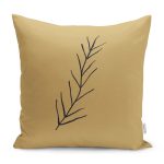 - RealHomes Dijital Baskılı Modern Yastık Kırlent Kılıfı - Realhomes Hardal Zemin Dal Tanesi Dijital Baskılı Yastık Kırlent Kılıfı Realhomes