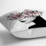 - RealHomes Dijital Baskılı Modern Yastık Kırlent Kılıfı - Realhomes Gül Temalı Kadın Figürlü Özel Tasarım Yastık Kırlent Kılıfı Realhomes