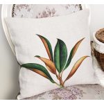 - RealHomes Dijital Baskılı Modern Yastık Kırlent Kılıfı - Realhomes 3D Tropik Yaprak Tasarımlı Modern Yastık Kırlent Kılıfı Realhomes