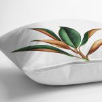 - RealHomes Dijital Baskılı Modern Yastık Kırlent Kılıfı - Realhomes 3D Tropik Yaprak Tasarımlı Modern Yastık Kırlent Kılıfı Realhomes