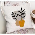 - RealHomes Dijital Baskılı Modern Yastık Kırlent Kılıfı - Realhomes Vazo Temalı Soyut Dijital Baskılı Yastık Kırlent Kılıfı Realhomes