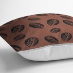 - RealHomes Dijital Baskılı Modern Yastık Kırlent Kılıfı - Realhomes Kahve Zeminli Yaprak Tasarımlı Dijital Baskılı Kırlent Kılıfı Realhomes