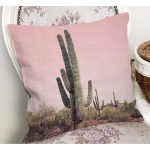 - RealHomes Dijital Baskılı Modern Yastık Kırlent Kılıfı - Realhomes  Retro Kaktüs Resimli Dijital Baskılı Modern Yastık Kırlent Kılıfı Realhomes