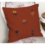 - RealHomes Dijital Baskılı Modern Yastık Kırlent Kılıfı - Realhomes Kahve Zemin Çiçek Figürlü Özel Tasarım Yastık Kırlent Kılıfı Realhomes
