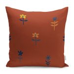 - RealHomes Dijital Baskılı Modern Yastık Kırlent Kılıfı - Realhomes Kahve Zemin Çiçek Figürlü Özel Tasarım Yastık Kırlent Kılıfı Realhomes