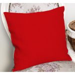 - RealHomes Dijital Baskılı Modern Yastık Kırlent Kılıfı - Realhomes Kırmızı Düz Renkli Dijital Baskılı Dekoratif Yastık Kırlent Kılıfı Realhomes