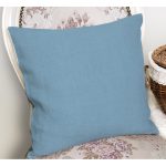 - RealHomes Dijital Baskılı Modern Yastık Kırlent Kılıfı - Realhomes Bebek Mavi Düz Renkli Dijital Baskılı Dekoratif Yastık Kırlent Kılıfı Realhomes