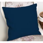 - RealHomes Dijital Baskılı Modern Yastık Kırlent Kılıfı - Realhomes Düz Lacivert Renkli Dijital Baskılı Yastık Kırlent Kılıfı Realhomes