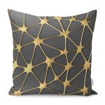 - RealHomes Dijital Baskılı Modern Yastık Kırlent Kılıfı - Realhomes Gold Detaylı Dijital Baskılı Özel Tasarım Dekoratif Yastık Kırlent Kılıfı Realhomes