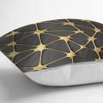 - RealHomes Dijital Baskılı Modern Yastık Kırlent Kılıfı - Realhomes Gold Detaylı Dijital Baskılı Özel Tasarım Dekoratif Yastık Kırlent Kılıfı Realhomes